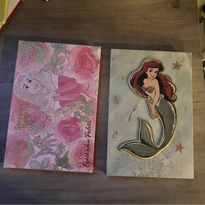 Disney Eyeshadow Palettes Pink Green Floral & Ariel Mermaid